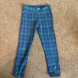 Plaid Kids Bottoms in Blue and Green